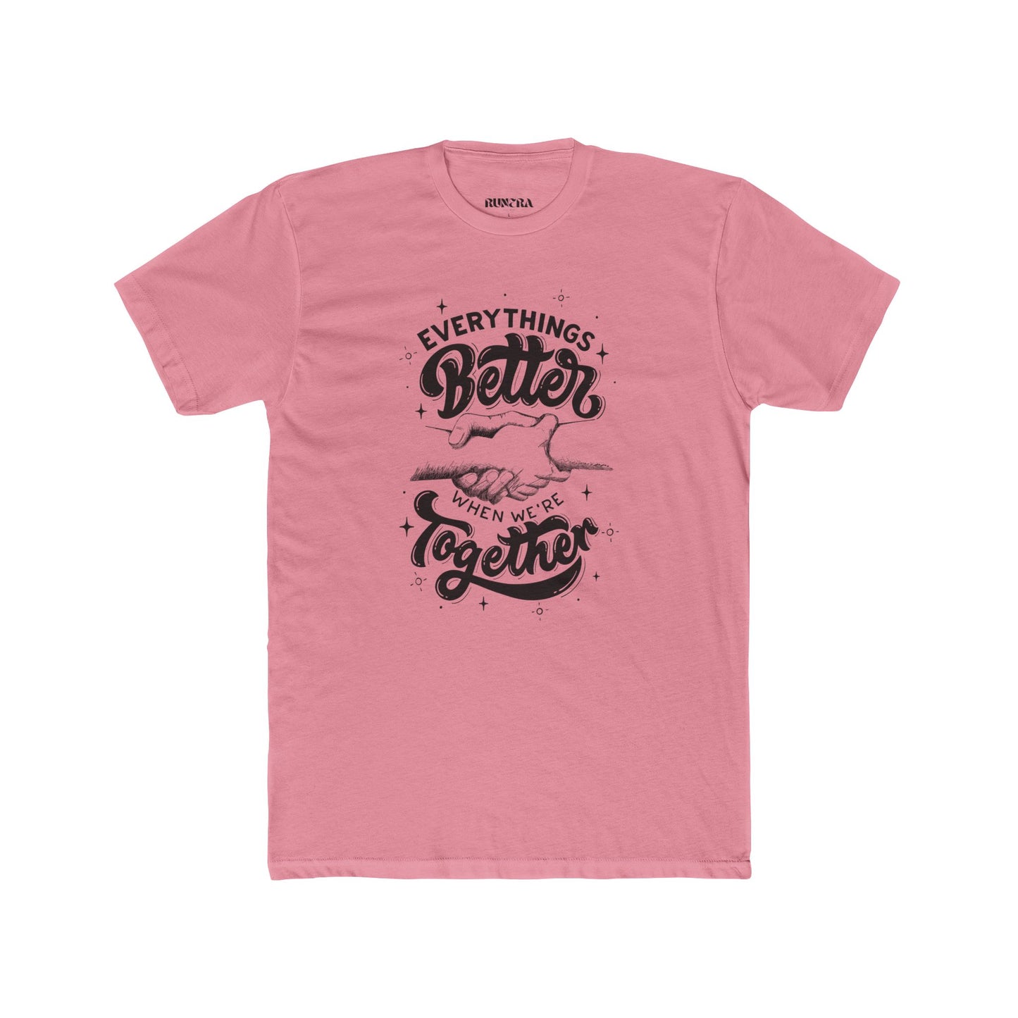 Everything's Better Together Unisex Cotton Crew Tee, Casual T-shirt, Gift for Friends, Family Reunion Shirt, Inspirational Tops
