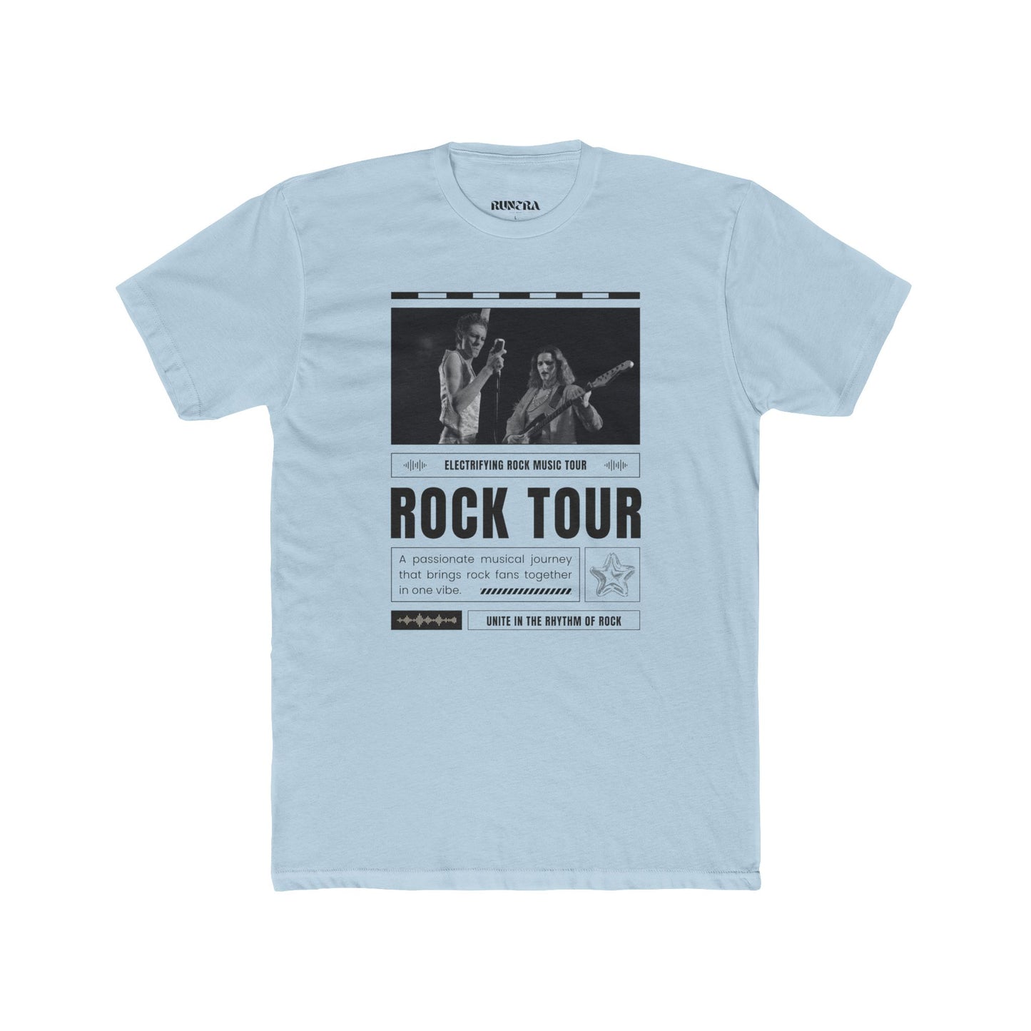 Retro Rock Tour Unisex Cotton Crew Tee, Music Lover Gift, Concert Shirt, Vintage Style Tee, Casual Wear, Festival Apparel