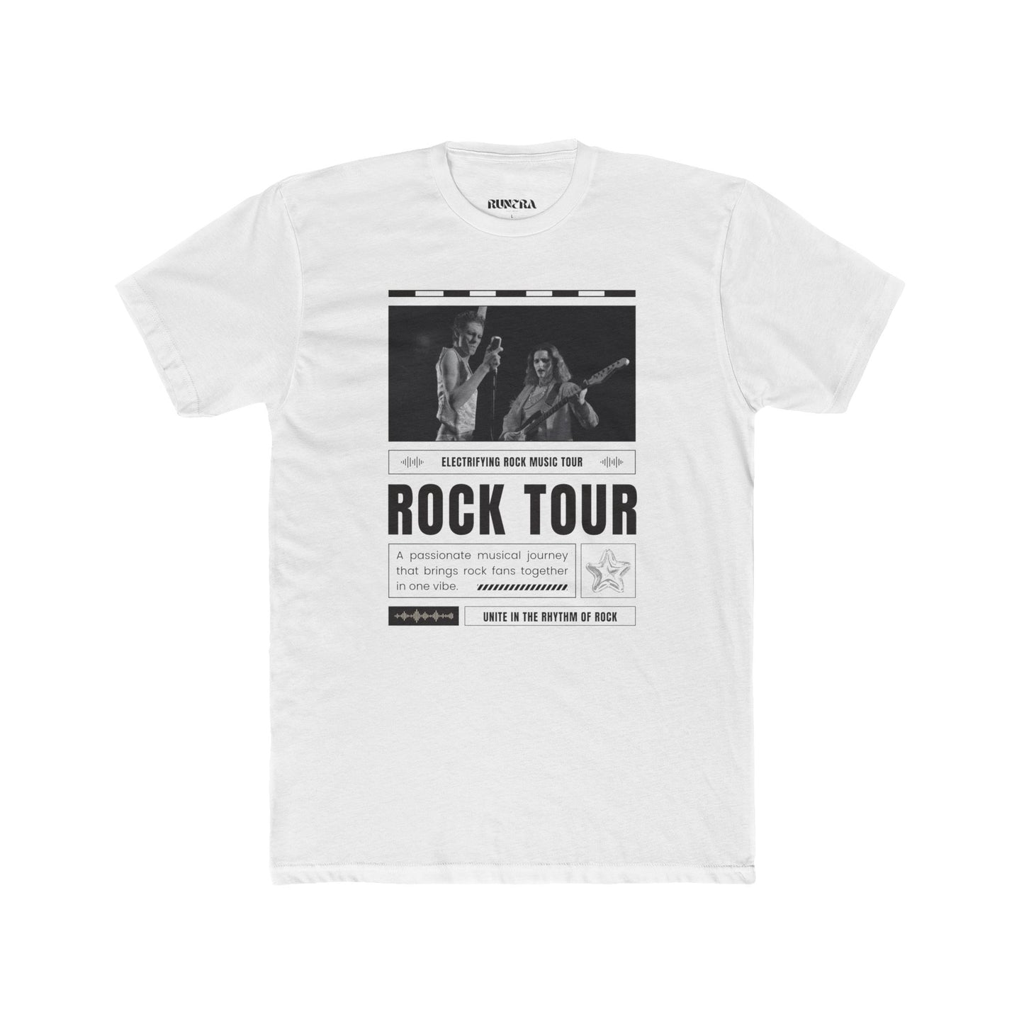 Retro Rock Tour Unisex Cotton Crew Tee, Music Lover Gift, Concert Shirt, Vintage Style Tee, Casual Wear, Festival Apparel