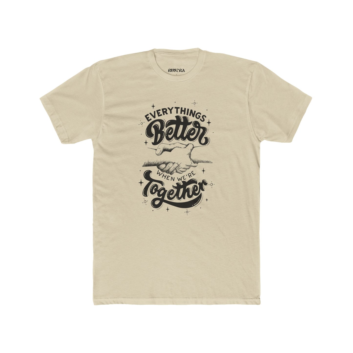 Everything's Better Together Unisex Cotton Crew Tee, Casual T-shirt, Gift for Friends, Family Reunion Shirt, Inspirational Tops