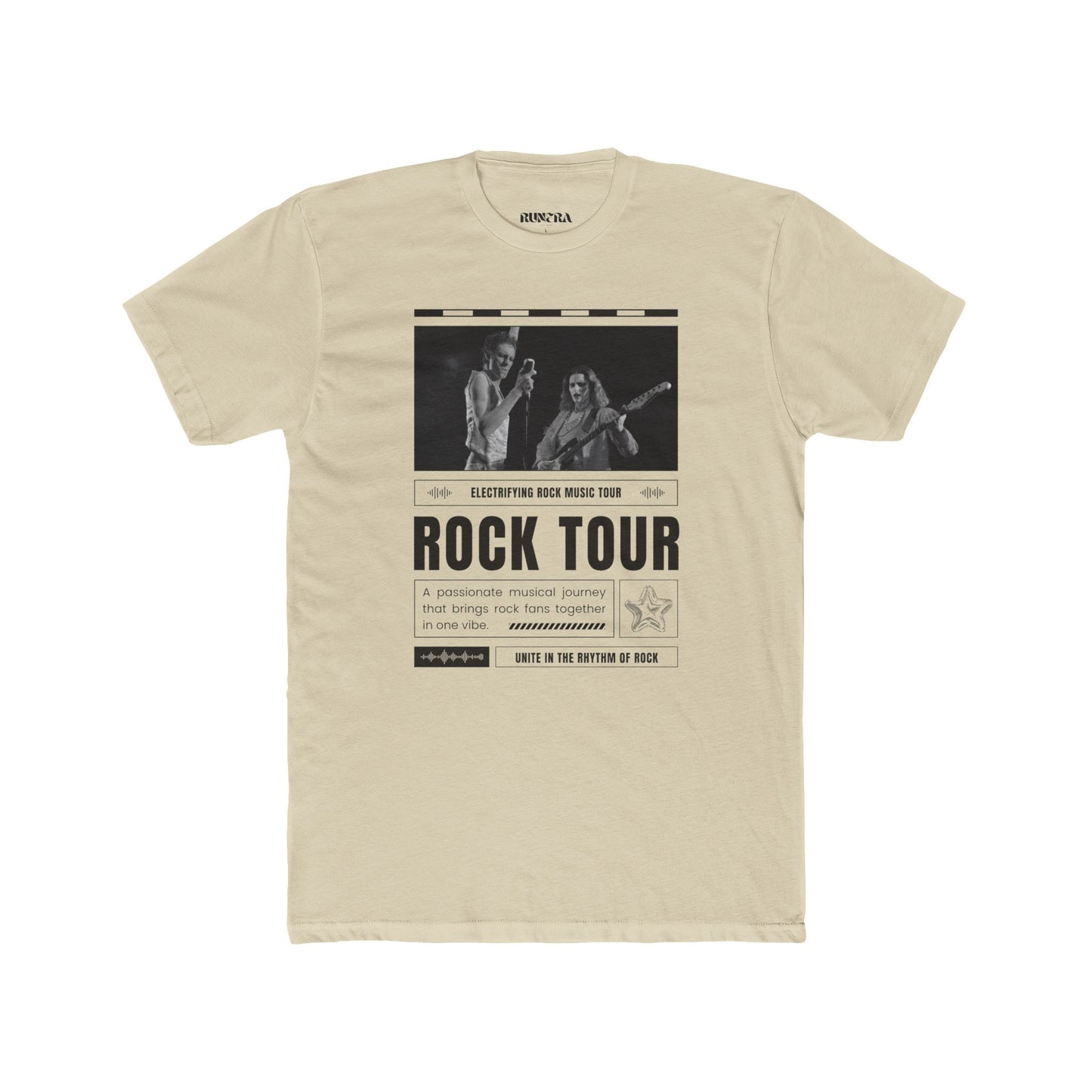 Retro Rock Tour Unisex Cotton Crew Tee, Music Lover Gift, Concert Shirt, Vintage Style Tee, Casual Wear, Festival Apparel