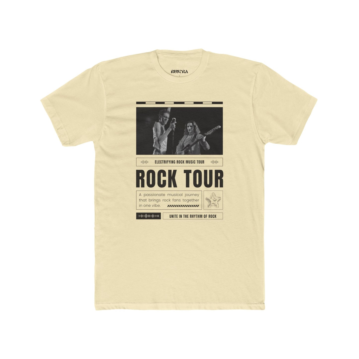 Retro Rock Tour Unisex Cotton Crew Tee, Music Lover Gift, Concert Shirt, Vintage Style Tee, Casual Wear, Festival Apparel