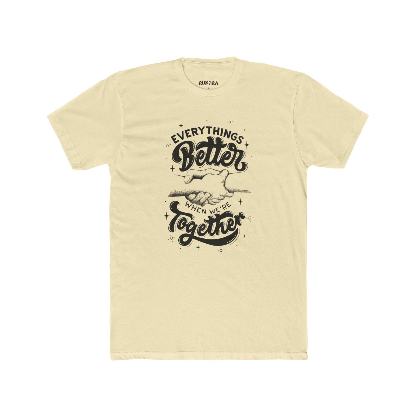 Everything's Better Together Unisex Cotton Crew Tee, Casual T-shirt, Gift for Friends, Family Reunion Shirt, Inspirational Tops