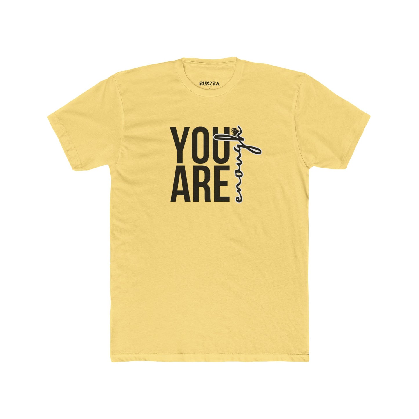 Inspirational Unisex Cotton Crew Tee - You Are Enough, Motivational Shirt, Gift for Friends, Positive Affirmation Apparel, Everyday Wear