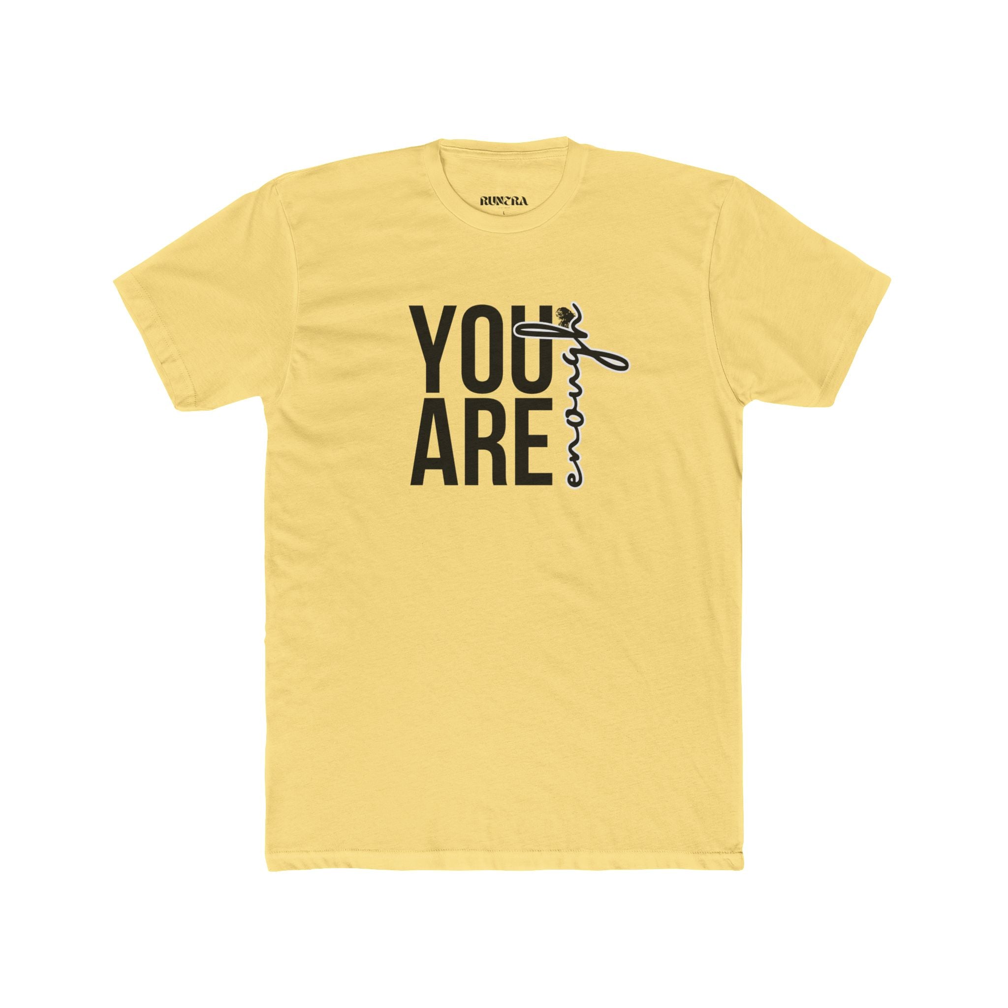 Inspirational Unisex Cotton Crew Tee - You Are Enough, Motivational Shirt, Gift for Friends, Positive Affirmation Apparel, Everyday Wear