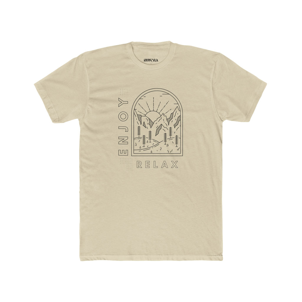 Unisex Relaxation Graphic Tee, Enjoy Relax Shirt, Nature Lover Shirt, Gift for Him or Her, Casual Everyday Wear