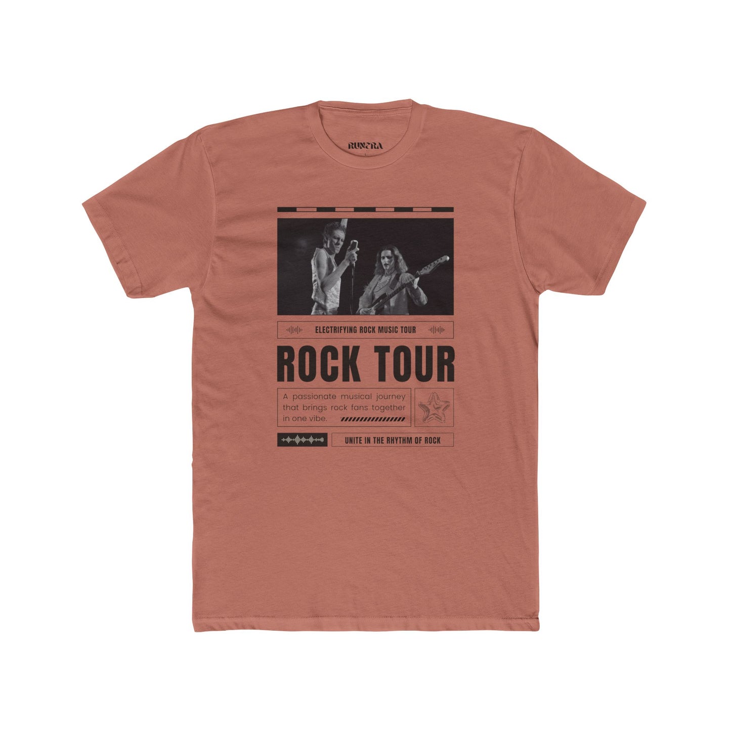 Retro Rock Tour Unisex Cotton Crew Tee, Music Lover Gift, Concert Shirt, Vintage Style Tee, Casual Wear, Festival Apparel