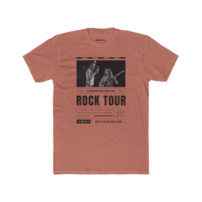 Retro Rock Tour Unisex Cotton Crew Tee, Music Lover Gift, Concert Shirt, Vintage Style Tee, Casual Wear, Festival Apparel
