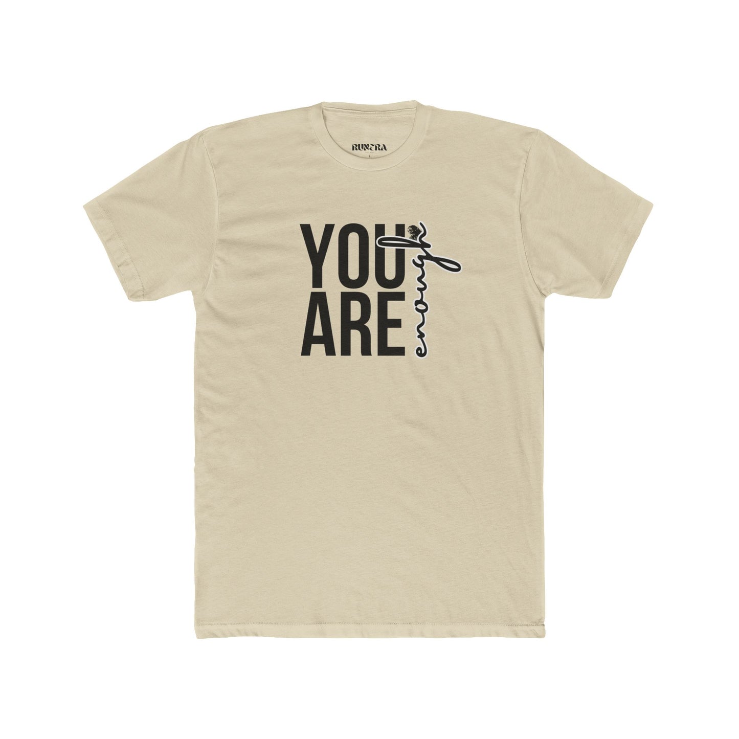 Inspirational Unisex Cotton Crew Tee - You Are Enough, Motivational Shirt, Gift for Friends, Positive Affirmation Apparel, Everyday Wear