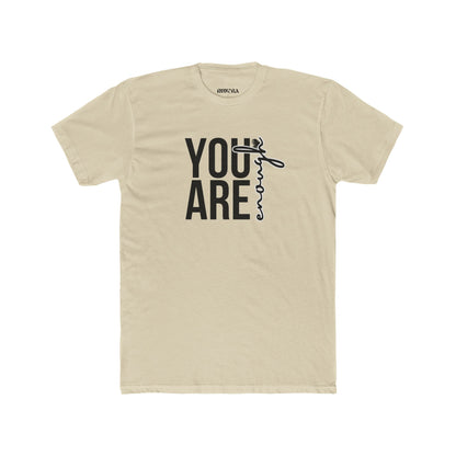 Inspirational Unisex Cotton Crew Tee - You Are Enough, Motivational Shirt, Gift for Friends, Positive Affirmation Apparel, Everyday Wear