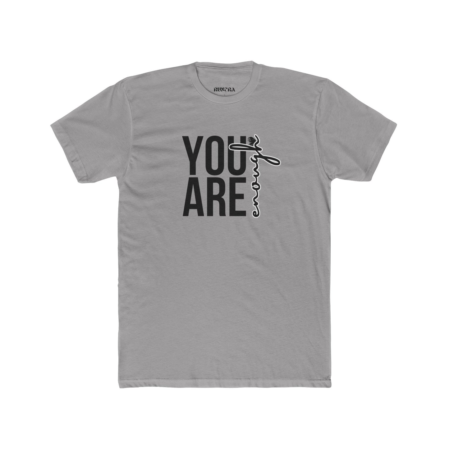 Inspirational Unisex Cotton Crew Tee - You Are Enough, Motivational Shirt, Gift for Friends, Positive Affirmation Apparel, Everyday Wear