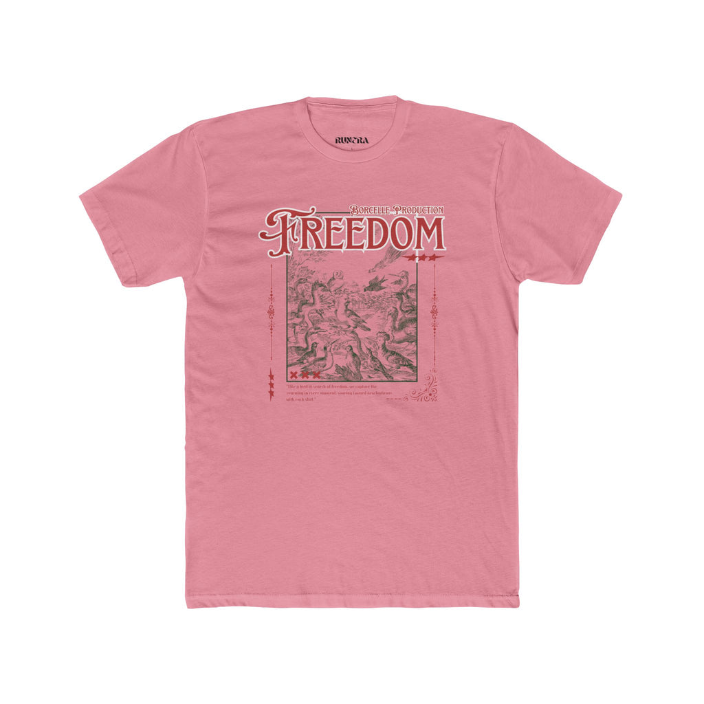 Freedom Graphic Unisex Cotton Tee, Inspirational T-Shirt, Casual Wear, Gift for Friends, Freedom Lover's Apparel