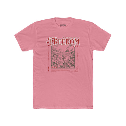 Freedom Graphic Unisex Cotton Tee, Inspirational T-Shirt, Casual Wear, Gift for Friends, Freedom Lover's Apparel