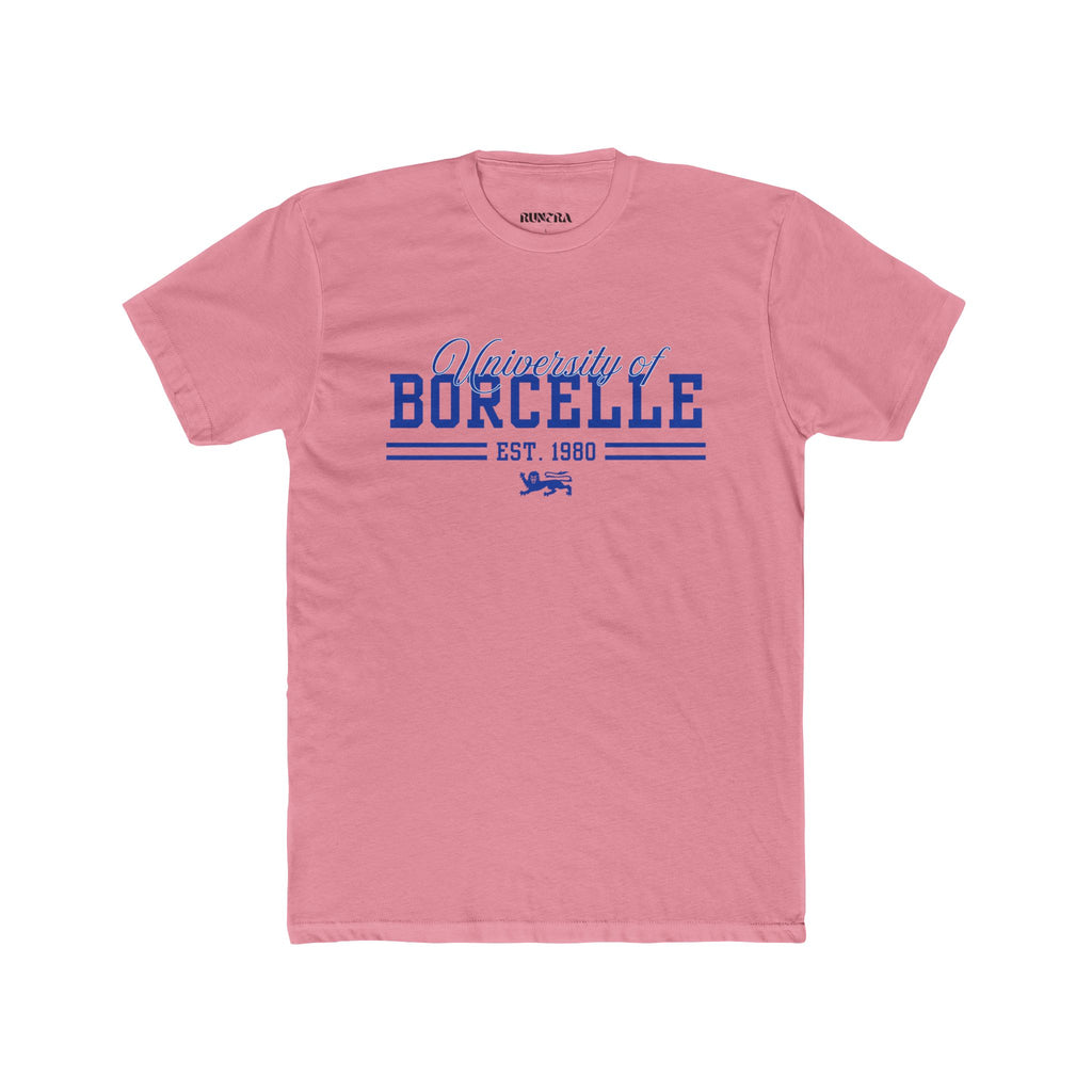 Unisex Cotton Crew Tee with University of Borcelle Est. 1980 Design, College Apparel, Casual Wear, Graduation Gift, University Merchandise