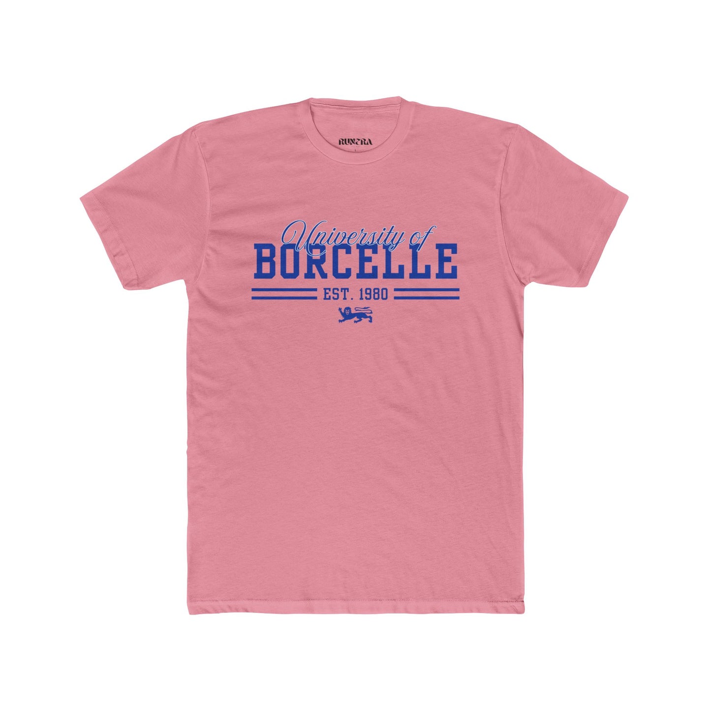 Unisex Cotton Crew Tee with University of Borcelle Est. 1980 Design, College Apparel, Casual Wear, Graduation Gift, University Merchandise