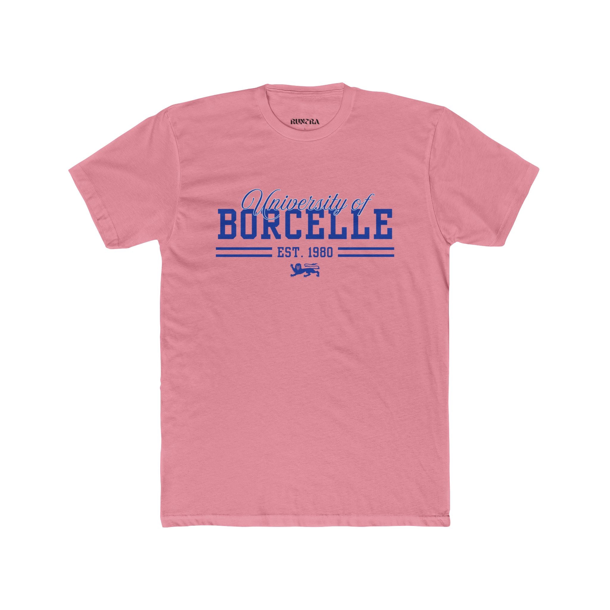 Unisex Cotton Crew Tee with University of Borcelle Est. 1980 Design, College Apparel, Casual Wear, Graduation Gift, University Merchandise