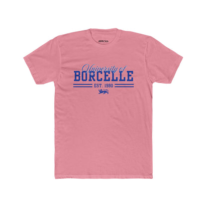 Unisex Cotton Crew Tee with University of Borcelle Est. 1980 Design, College Apparel, Casual Wear, Graduation Gift, University Merchandise