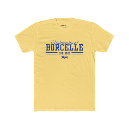 Unisex Cotton Crew Tee with University of Borcelle Est. 1980 Design, College Apparel, Casual Wear, Graduation Gift, University Merchandise