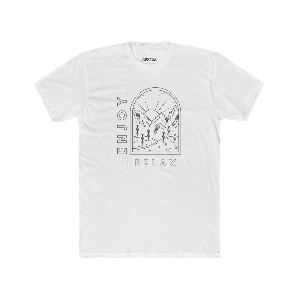Unisex Relaxation Graphic Tee, Enjoy Relax Shirt, Nature Lover Shirt, Gift for Him or Her, Casual Everyday Wear