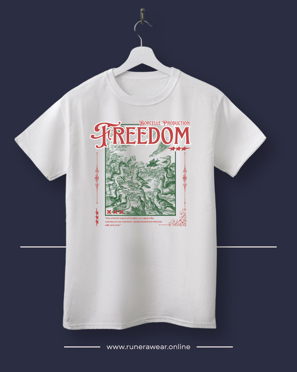 Freedom Graphic Unisex Cotton Tee, Inspirational T-Shirt, Casual Wear, Gift for Friends, Freedom Lover's Apparel