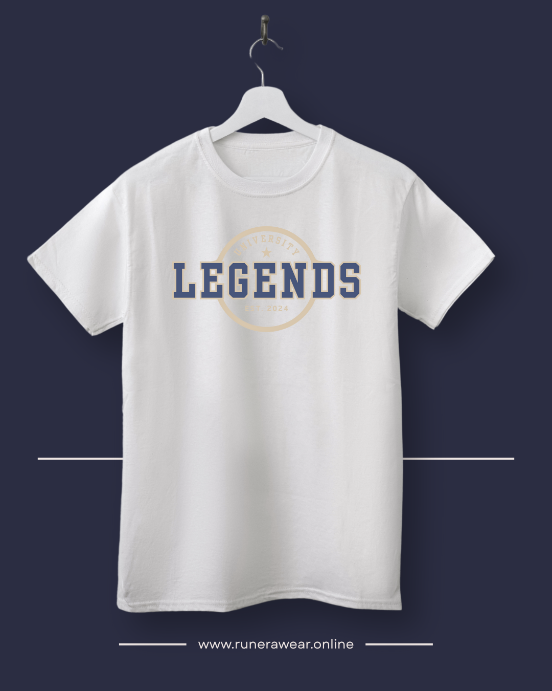 Legends Unisex Cotton Crew Tee, Casual Wear, Comfortable Shirt, Gift for Sports Fans, Birthday Present, Everyday Style