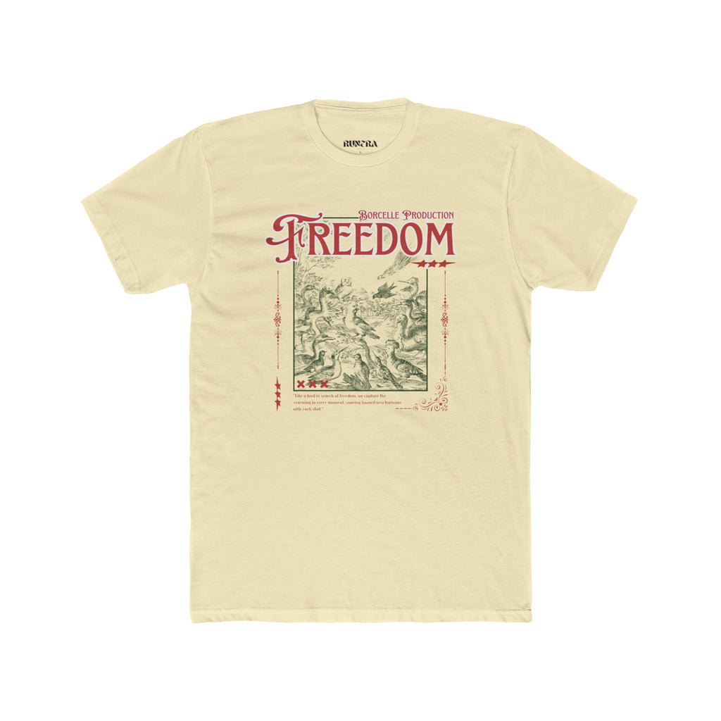 Freedom Graphic Unisex Cotton Tee, Inspirational T-Shirt, Casual Wear, Gift for Friends, Freedom Lover's Apparel