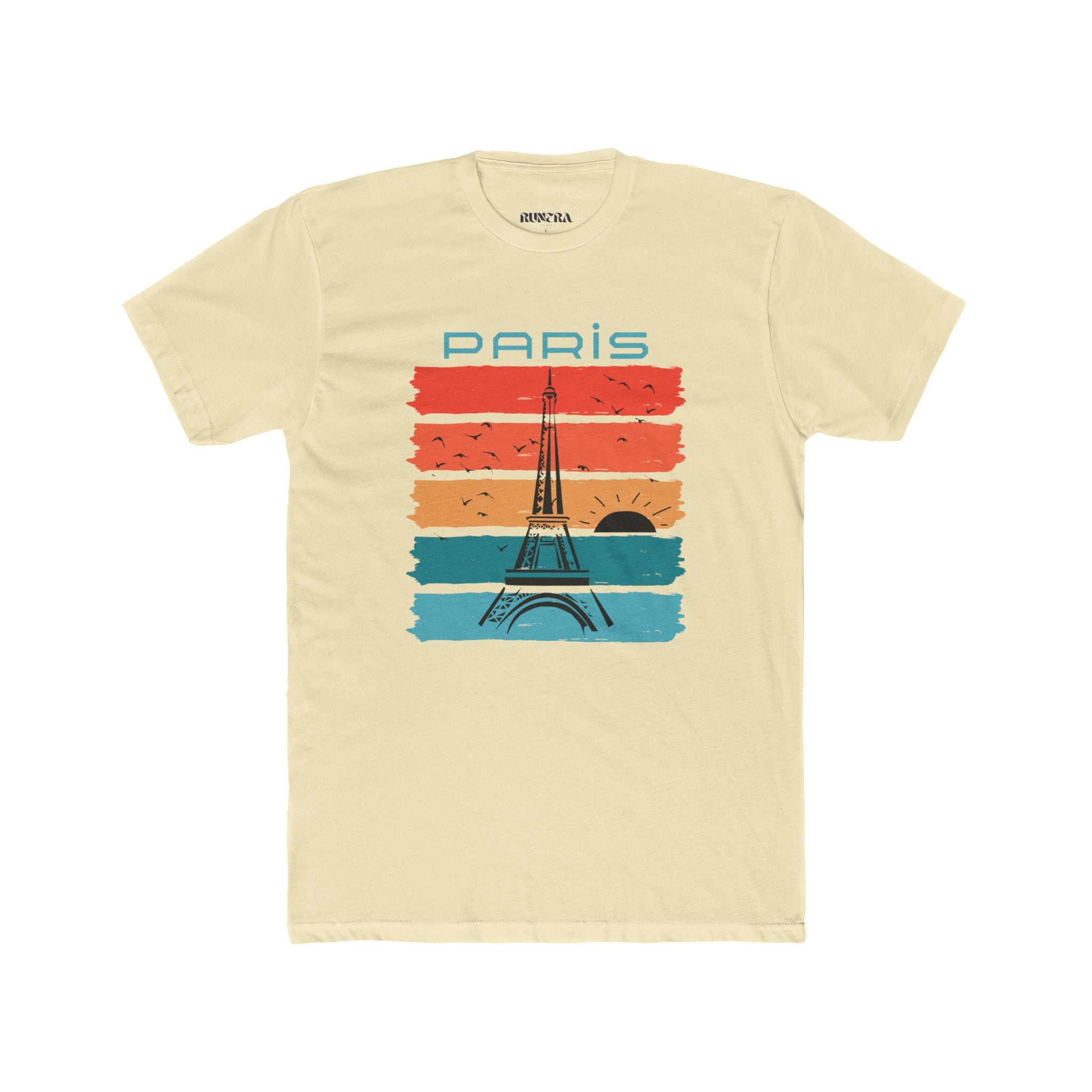 Paris Vintage Graphic Tee for Travelers, Unisex Cotton Crew T-Shirt, Paris Lover Shirt, Travel Gift, Adventure Apparel
