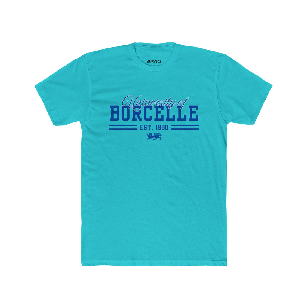 Unisex Cotton Crew Tee with University of Borcelle Est. 1980 Design, College Apparel, Casual Wear, Graduation Gift, University Merchandise