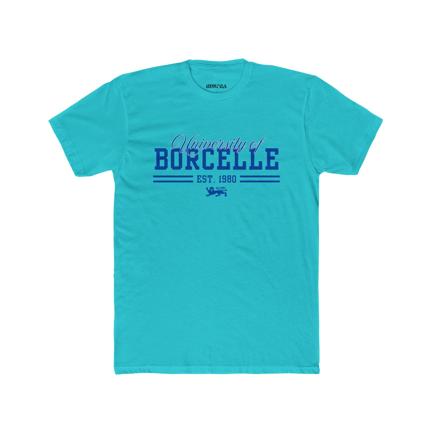 Unisex Cotton Crew Tee with University of Borcelle Est. 1980 Design, College Apparel, Casual Wear, Graduation Gift, University Merchandise