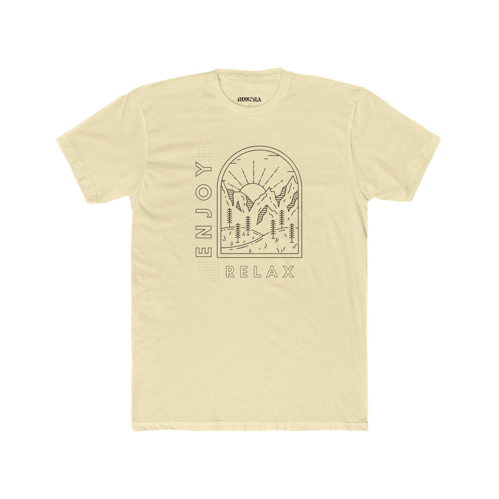 Unisex Relaxation Graphic Tee, Enjoy Relax Shirt, Nature Lover Shirt, Gift for Him or Her, Casual Everyday Wear