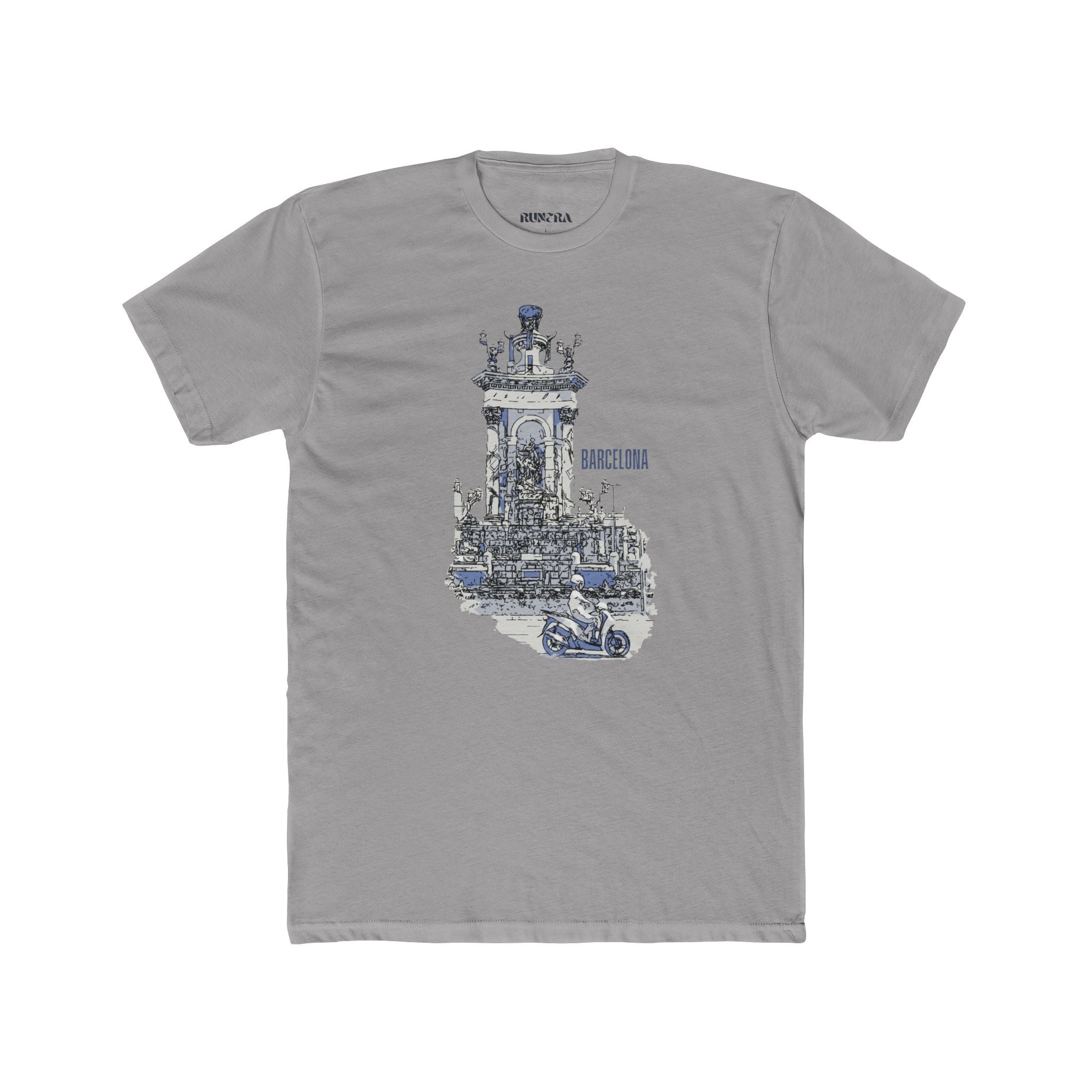 Barcelona Graphic Tee, Unisex Cotton Crew Shirt, Casual Wear, Travel Souvenir, Gift for Travelers, Streetwear, Vacation Apparel