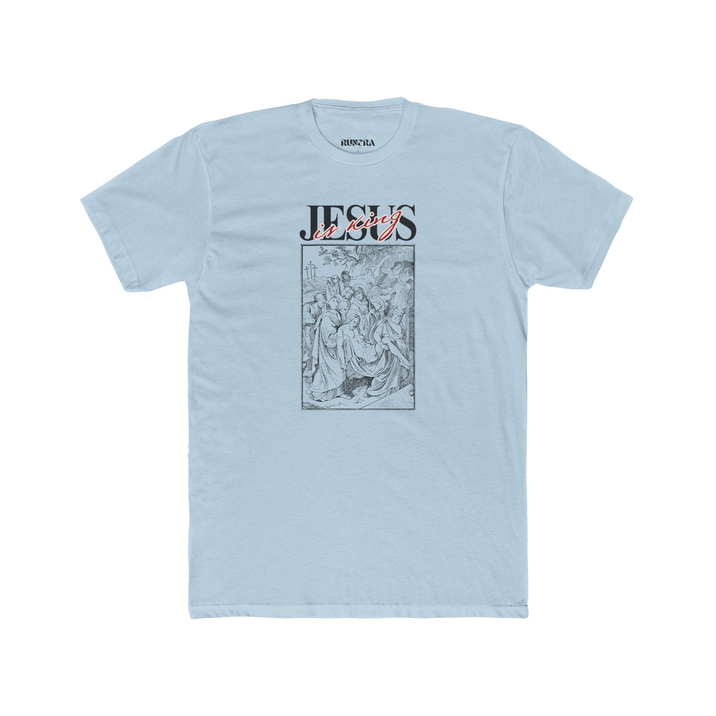 Faith-Inspired Unisex Cotton Crew Tee, Inspirational Gift, Casual Wear, Church Outing, Summer Outfit, Religious Apparel