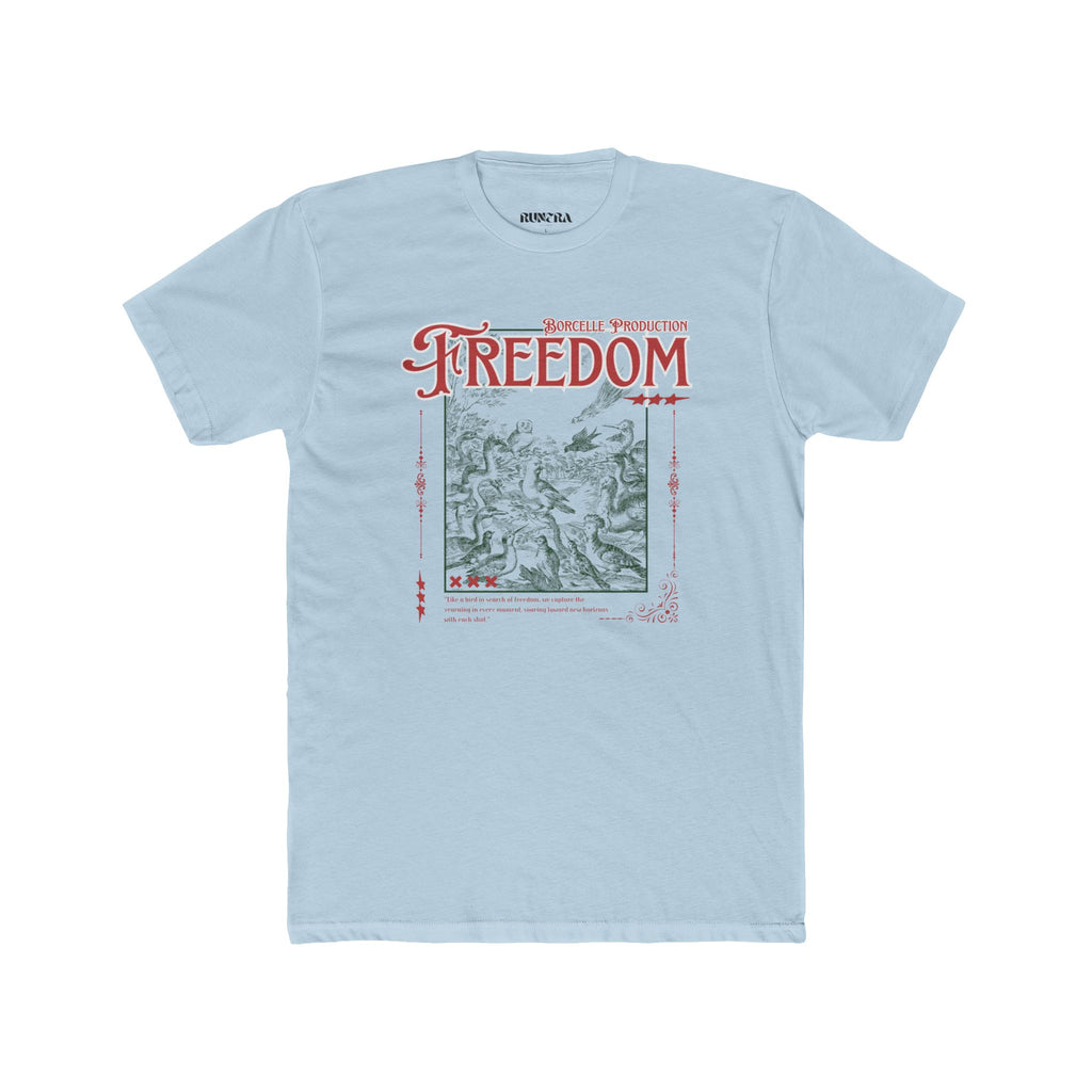 Freedom Graphic Unisex Cotton Tee, Inspirational T-Shirt, Casual Wear, Gift for Friends, Freedom Lover's Apparel