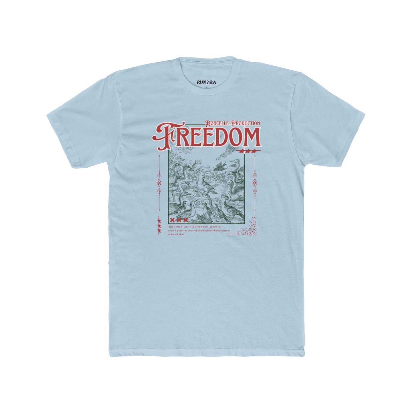 Freedom Graphic Unisex Cotton Tee, Inspirational T-Shirt, Casual Wear, Gift for Friends, Freedom Lover's Apparel