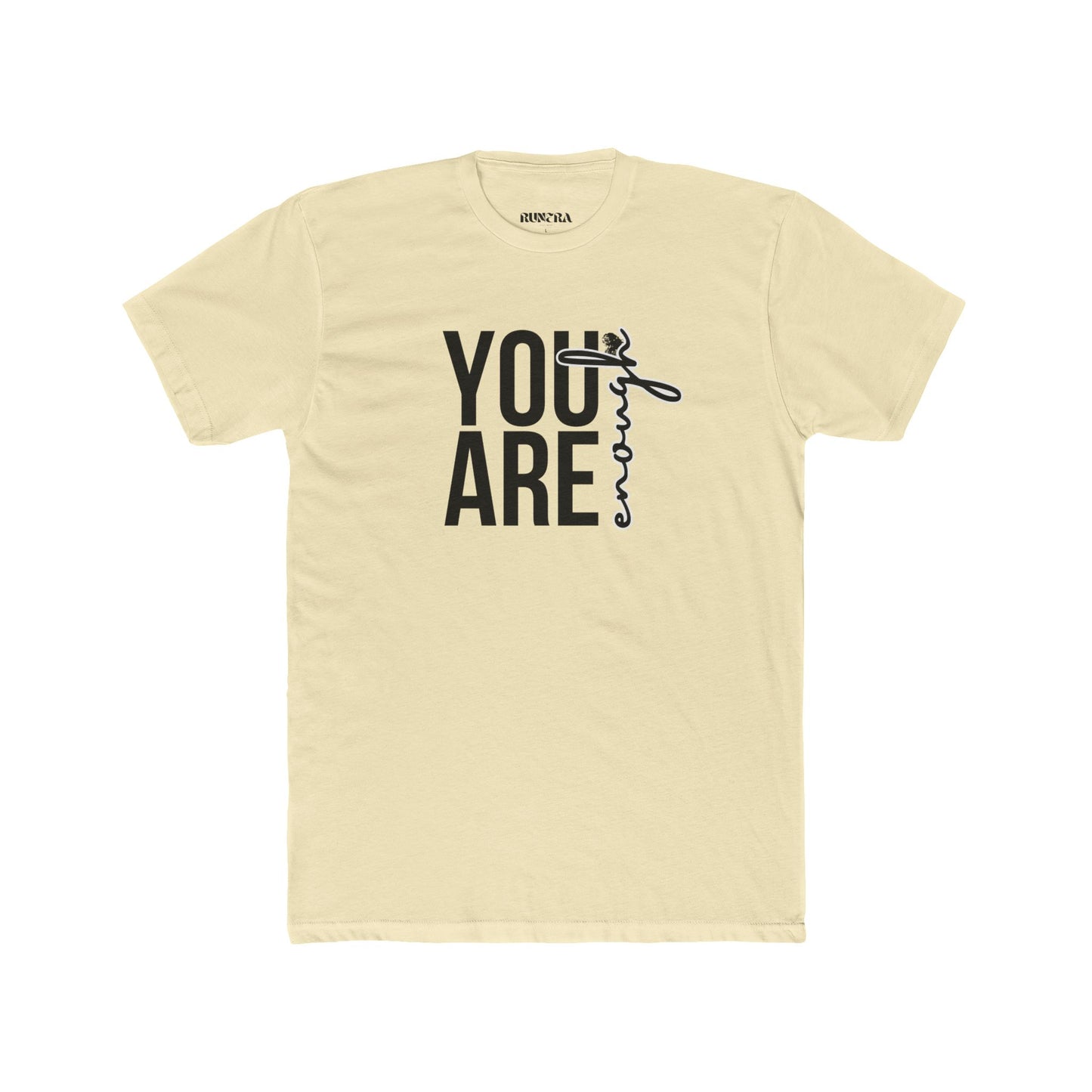 Inspirational Unisex Cotton Crew Tee - You Are Enough, Motivational Shirt, Gift for Friends, Positive Affirmation Apparel, Everyday Wear