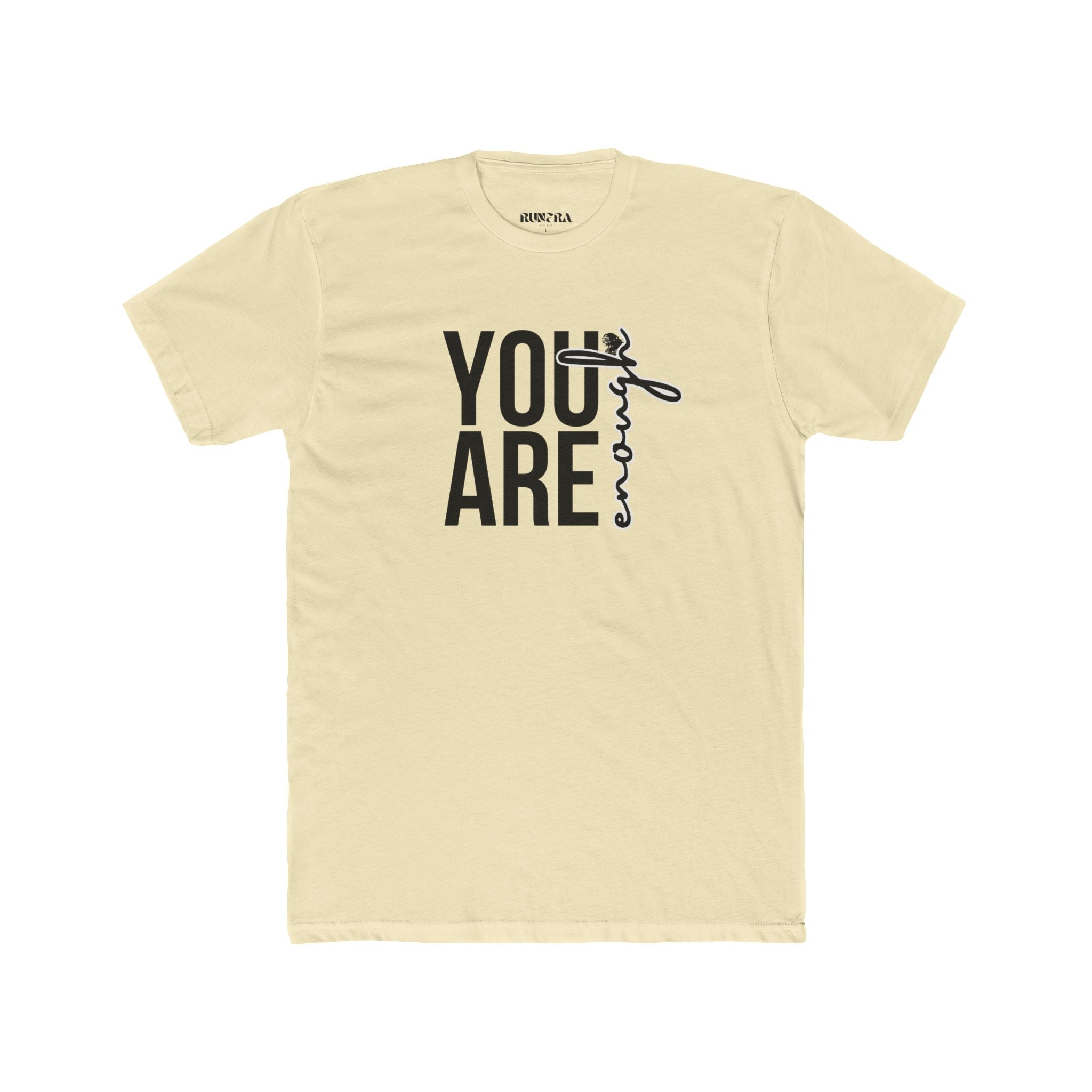 Inspirational Unisex Cotton Crew Tee - You Are Enough, Motivational Shirt, Gift for Friends, Positive Affirmation Apparel, Everyday Wear