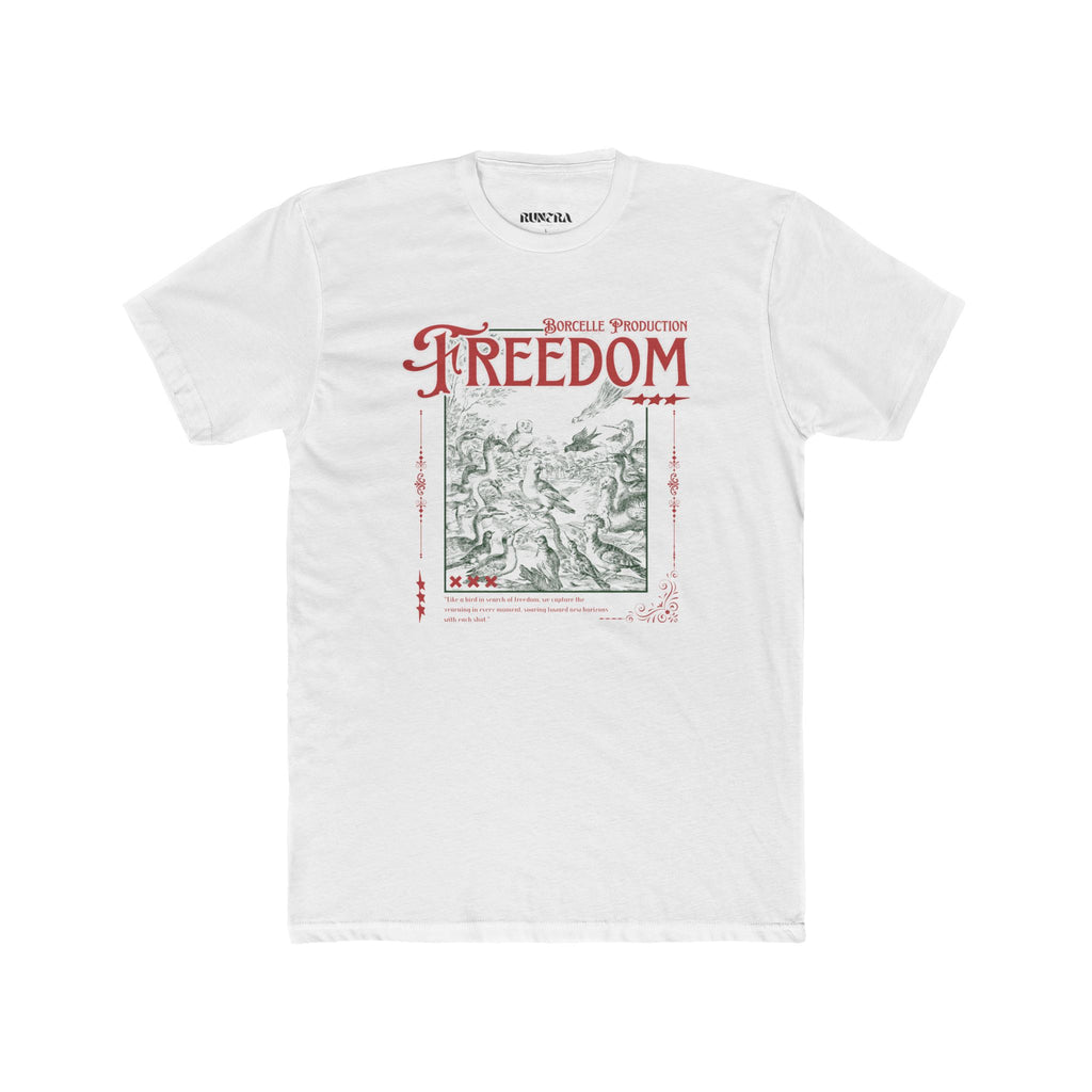 Freedom Graphic Unisex Cotton Tee, Inspirational T-Shirt, Casual Wear, Gift for Friends, Freedom Lover's Apparel