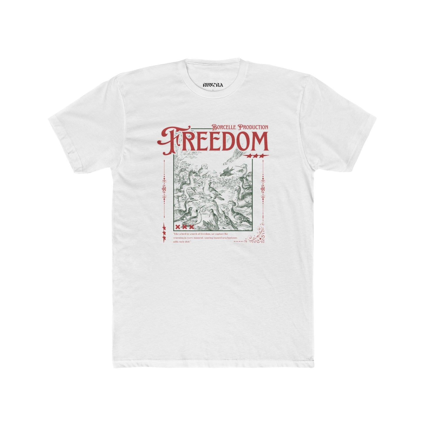 Freedom Graphic Unisex Cotton Tee, Inspirational T-Shirt, Casual Wear, Gift for Friends, Freedom Lover's Apparel