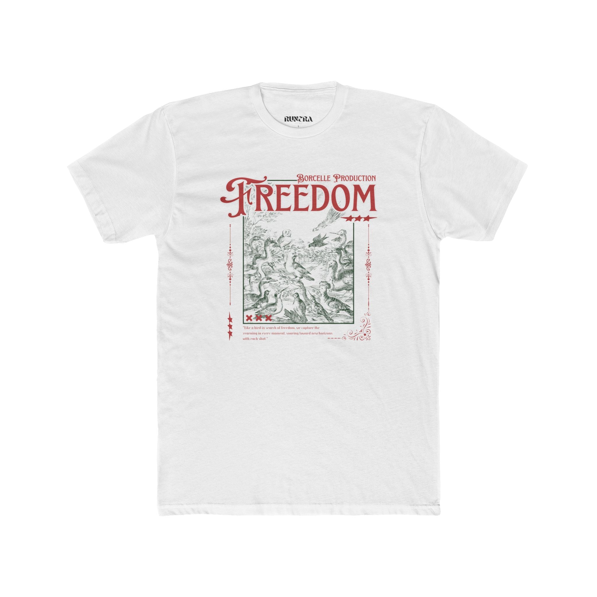 Freedom Graphic Unisex Cotton Tee, Inspirational T-Shirt, Casual Wear, Gift for Friends, Freedom Lover's Apparel