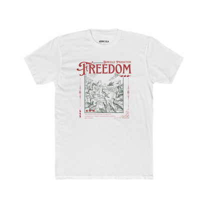 Freedom Graphic Unisex Cotton Tee, Inspirational T-Shirt, Casual Wear, Gift for Friends, Freedom Lover's Apparel
