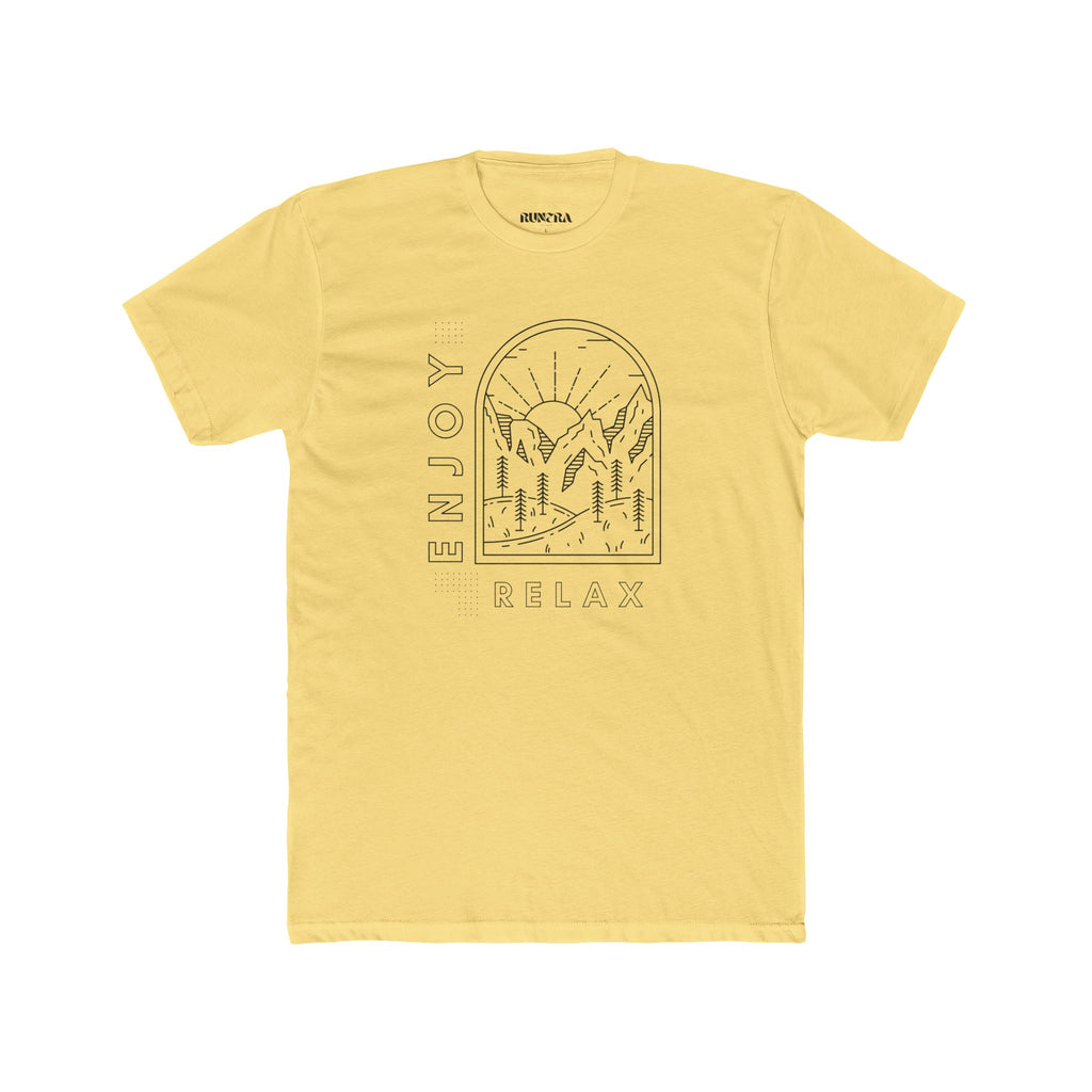 Unisex Relaxation Graphic Tee, Enjoy Relax Shirt, Nature Lover Shirt, Gift for Him or Her, Casual Everyday Wear