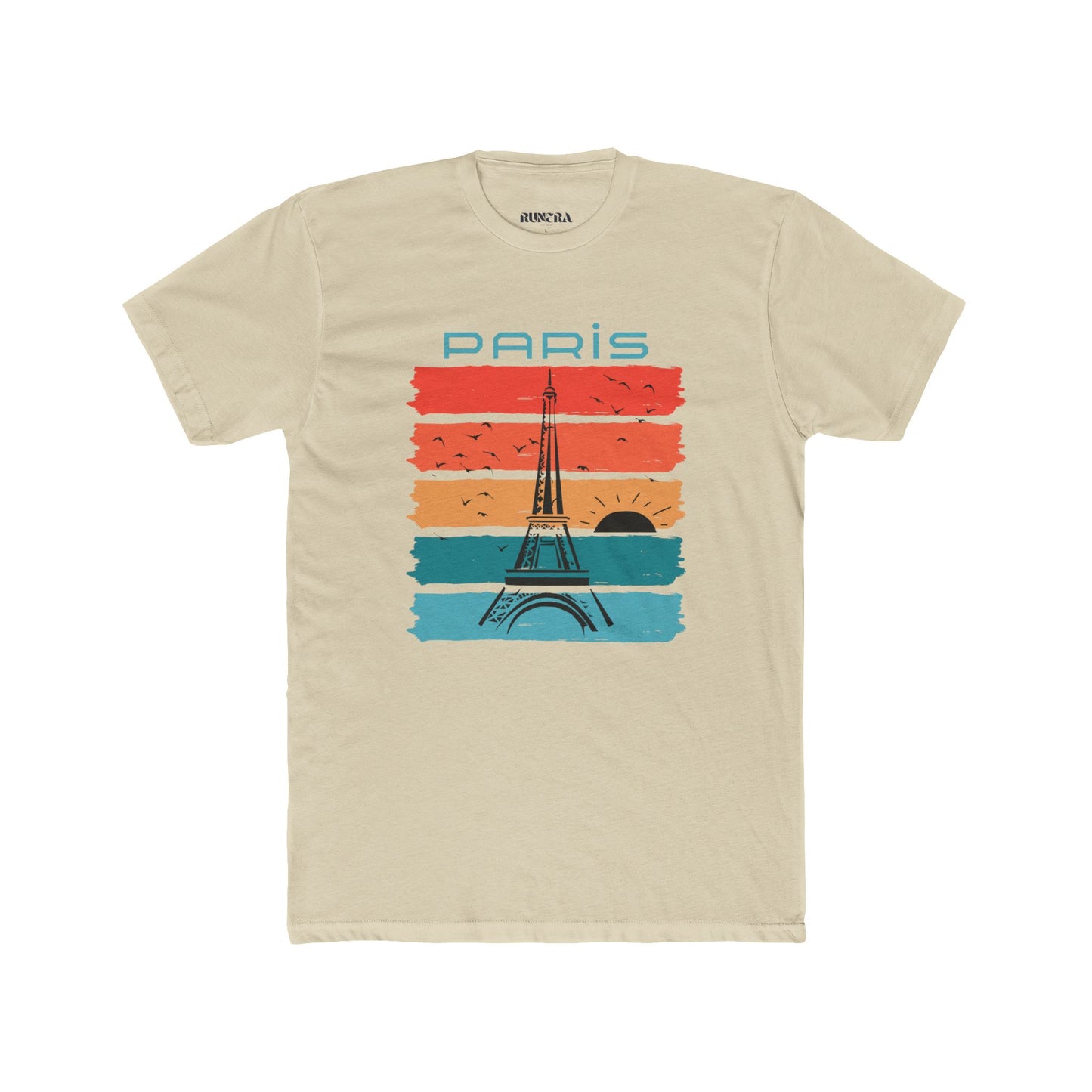 Paris Vintage Graphic Tee for Travelers, Unisex Cotton Crew T-Shirt, Paris Lover Shirt, Travel Gift, Adventure Apparel