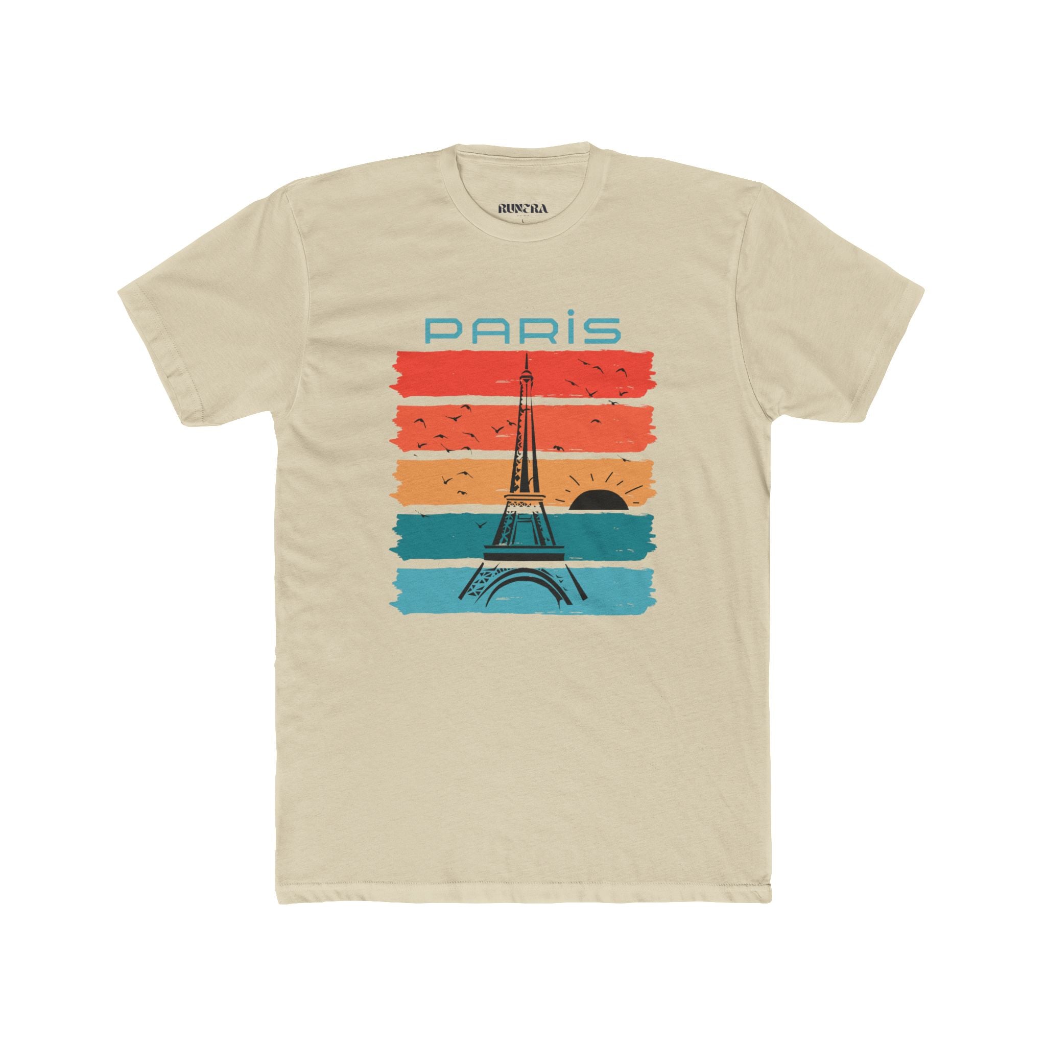 Paris Vintage Graphic Tee for Travelers, Unisex Cotton Crew T-Shirt, Paris Lover Shirt, Travel Gift, Adventure Apparel