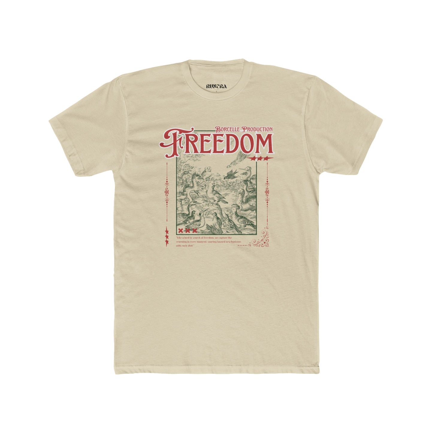 Freedom Graphic Unisex Cotton Tee, Inspirational T-Shirt, Casual Wear, Gift for Friends, Freedom Lover's Apparel