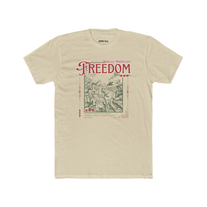 Freedom Graphic Unisex Cotton Tee, Inspirational T-Shirt, Casual Wear, Gift for Friends, Freedom Lover's Apparel