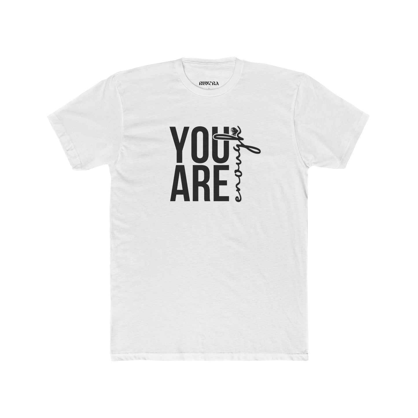 Inspirational Unisex Cotton Crew Tee - You Are Enough, Motivational Shirt, Gift for Friends, Positive Affirmation Apparel, Everyday Wear