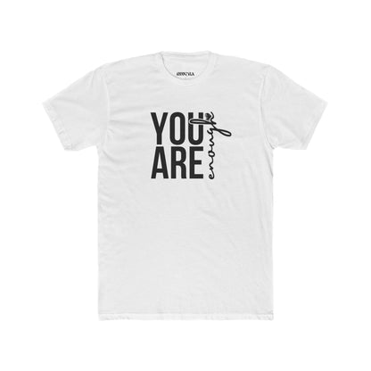 Inspirational Unisex Cotton Crew Tee - You Are Enough, Motivational Shirt, Gift for Friends, Positive Affirmation Apparel, Everyday Wear
