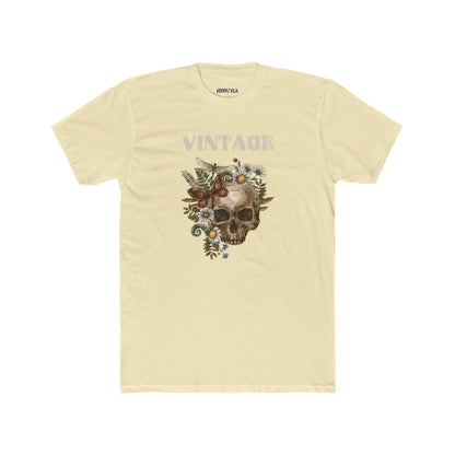 Vintage Skull Unisex Cotton Crew Tee, Graphic Tee, Casual T-Shirt, Unique Gift, Festival Shirt, Unisex Wear