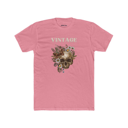 Vintage Skull Unisex Cotton Crew Tee, Graphic Tee, Casual T-Shirt, Unique Gift, Festival Shirt, Unisex Wear