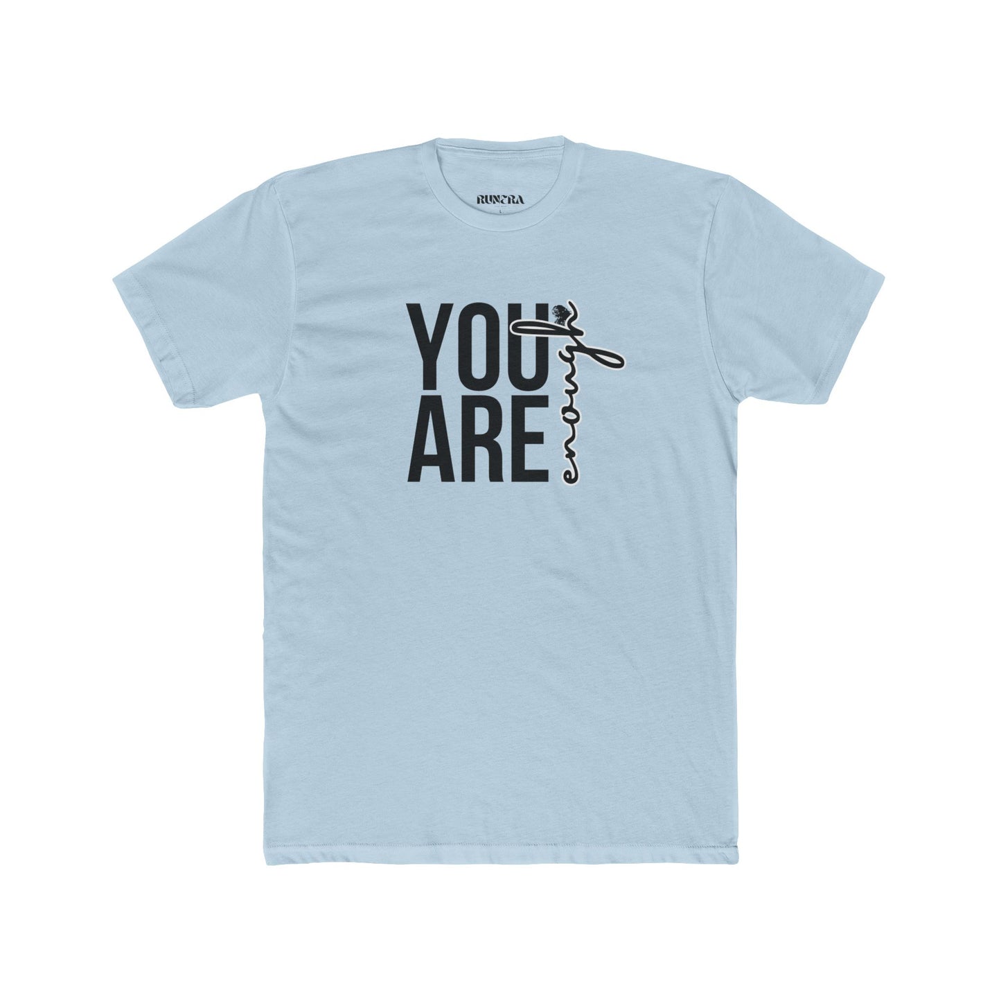Inspirational Unisex Cotton Crew Tee - You Are Enough, Motivational Shirt, Gift for Friends, Positive Affirmation Apparel, Everyday Wear